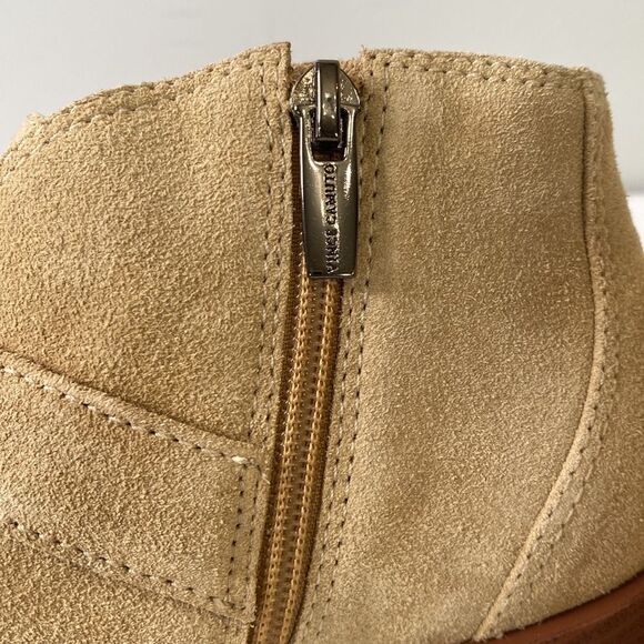 Vince Camuto New Ashena Western Leather Suede Boot Buckle Detail Pointed Toe - Picture 7 of 15